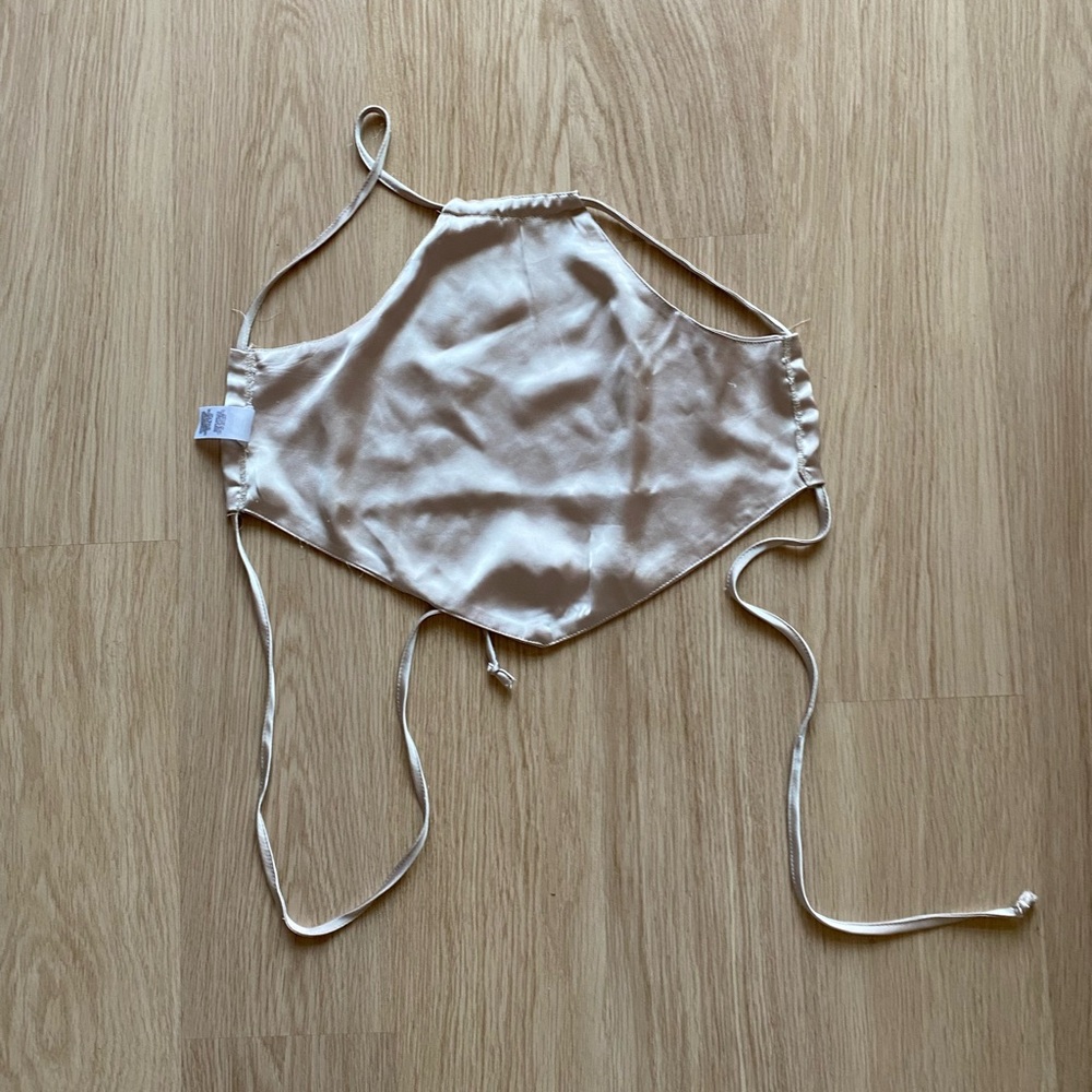 Garage Satin Halter Triangle Top - Picture 8 of 8